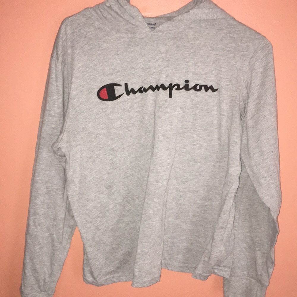 kids champion long sleeve tee